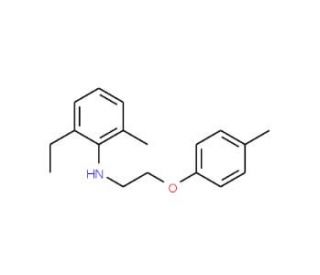 2-Ethyl-6-methyl-N-[2-(4-methylphenoxy)ethyl]-aniline - chemical structure image