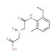 [(2-Ethyl-6-methyl-phenylcarbamoyl)-methanesulfinyl]-acetic acid - chemical structure image
