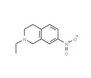 2-Ethyl-7-nitro-1,2,3,4-tetrahydroisoquinoline - chemical structure image