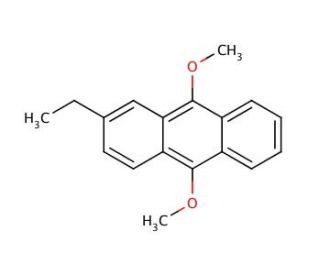 2-Ethyl-9,10-dimethoxyanthracene (CAS 26708-04-3) - chemical structure image