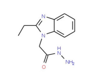 (2-Ethyl-benzoimidazol-1-yl)-acetic acid hydrazide - chemical structure image