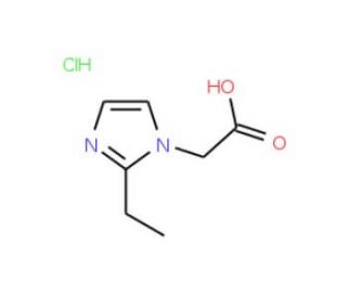 (2-Ethyl-imidazol-1-yl)-acetic acid hydrochloride - chemical structure image