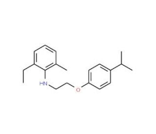 2-Ethyl-N-[2-(4-isopropylphenoxy)ethyl]-6-methylaniline (CAS 1040684-07-8) - chemical structure image