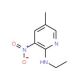 2-Ethylamino-5-methyl-3-nitropyridine (CAS 106690-40-8) - chemical structure image