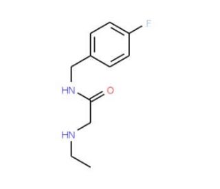 2-(ethylamino)-N-[(4-fluorophenyl)methyl]acetamide - chemical structure image