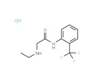 2-(ethylamino)-N-[2-(trifluoromethyl)phenyl]acetamide hydrochloride (CAS 1171556-25-4) - chemical structure image