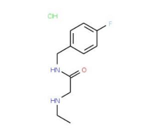 2-(ethylamino)-N-(4-fluorobenzyl)acetamide hydrochloride - chemical structure image