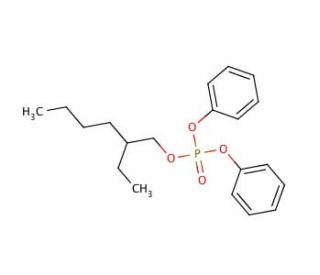 2-Ethylhexyl diphenyl phosphate (CAS 1241-94-7) - chemical structure image