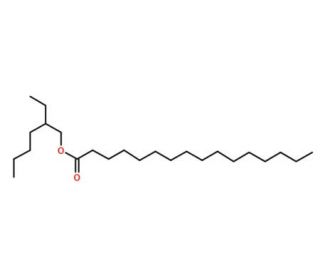 2-Ethylhexyl hexadecanoate (CAS 29806-73-3) - chemical structure image