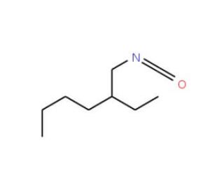 2-Ethylhexyl isocyanate (CAS 20392-34-1) - chemical structure image