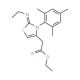 [2-Ethylimino-3-(2,4,6-trimethyl-phenyl)-2,3-dihydro-thiazol-4-yl]-acetic acid ethyl ester - chemical structure image