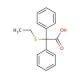 2-Ethylthio-2,2-diphenylacetic acid (CAS 16036-85-4) - chemical structure image