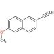 2-Ethynyl-6-methoxynaphthalene (CAS 129113-00-4) - chemical structure image