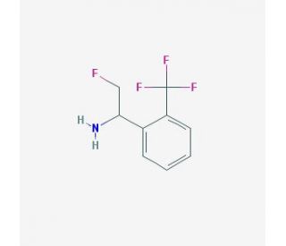 2-fluoro-1-[2-(trifluoromethyl)phenyl]ethanamine (CAS 929972-10-1) - chemical structure image