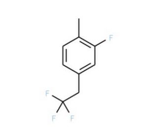 2-Fluoro-1-methyl-4-(2,2,2-trifluoroethyl)benzene - chemical structure image