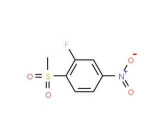 2-Fluoro-1-(methylsulfonyl)-4-nitrobenzene (CAS 252561-33-4) - chemical structure image