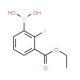 2-Fluoro-3-(ethoxycarbonyl)phenylboronic acid (CAS 1072952-52-3) - chemical structure image