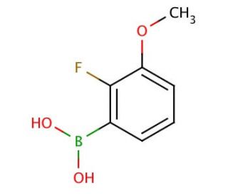 2-Fluoro-3-methoxyphenylboronic acid (CAS 352303-67-4) - chemical structure image