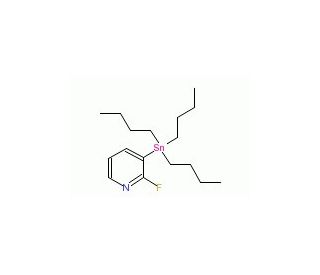 2-Fluoro-3-(tributylstannyl)pyridine (CAS 155533-81-6) - chemical structure image