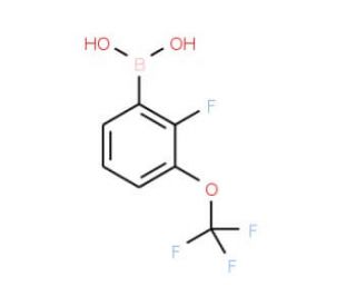 2-Fluoro-3-(trifluoromethoxy)benzeneboronic acid (CAS 881402-25-1) - chemical structure image