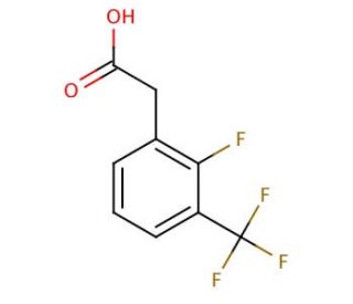 2-Fluoro-3-(trifluoromethyl)phenylacetic acid (CAS 194943-83-4) - chemical structure image