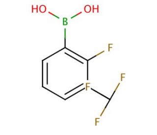 2-Fluoro-3-(trifluoromethyl)phenylboronic acid (CAS 157834-21-4) - chemical structure image