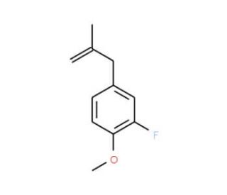 2-Fluoro-4-(2-methylallyl)anisole - chemical structure image