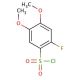 2-fluoro-4,5-dimethoxybenzenesulfonyl chloride - chemical structure image
