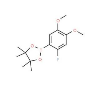 2-Fluoro-4,5-dimethoxyphenylboronic acid, pinacol ester (CAS 1150271-76-3) - chemical structure image