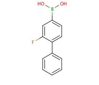 2-Fluoro-4-biphenylylboronic acid (CAS 178305-99-2) - chemical structure image