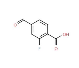 2-Fluoro-4-formylbenzoic acid (CAS 604000-97-7) - chemical structure image