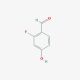 2-Fluoro-4-hydroxybenzaldehyde (CAS 348-27-6) - chemical structure image