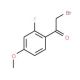 2-Fluoro-4-methoxyphenacyl bromide (CAS 157014-35-2) - chemical structure image