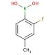 2-Fluoro-4-methylphenylboronic Acid (CAS 170981-26-7) - chemical structure image