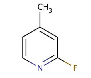 2-Fluoro-4-methylpyridine (CAS 461-87-0) - chemical structure image