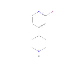 2-Fluoro-4-(piperidin-4-yl)pyridine dihydrochloride (CAS 1138217-84-1) - chemical structure image