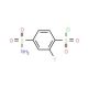 2-fluoro-4-sulfamoylbenzene-1-sulfonyl chloride - chemical structure image