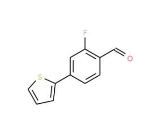 2-fluoro-4-(thiophen-2-yl)benzaldehyde - chemical structure image