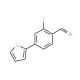 2-fluoro-4-(thiophen-2-yl)benzaldehyde - chemical structure image