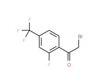 2-Fluoro-4-(trifluoromethyl)phenacyl bromide (CAS 537050-12-7) - chemical structure image
