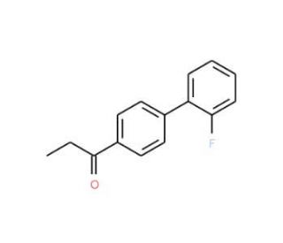 2-Fluoro-4&prime;-propanoylbiphenyl (CAS 37989-92-7) - chemical structure image