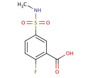 2-fluoro-5-[(methylamino)sulfonyl]benzoic acid - chemical structure image