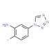 2-fluoro-5-(1H-1,2,3,4-tetrazol-1-yl)aniline (CAS 924871-22-7) - chemical structure image