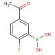 2-Fluoro-5-acetylphenylboronic acid (CAS 870777-29-0) - chemical structure image
