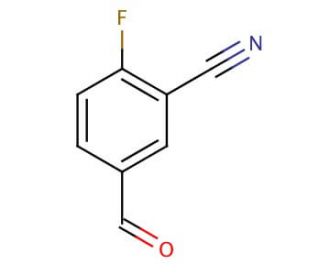 2-Fluoro-5-formylbenzonitrile (CAS 218301-22-5) - chemical structure image