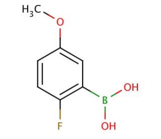 2-Fluoro-5-methoxyphenylboronic acid (CAS 406482-19-7) - chemical structure image