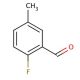 2-Fluoro-5-methylbenzaldehyde (CAS 93249-44-6) - chemical structure image