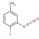 2-Fluoro-5-methylphenyl isocyanate (CAS 190774-50-6) - chemical structure image