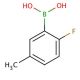 2-Fluoro-5-methylphenylboronic acid (CAS 166328-16-1) - chemical structure image