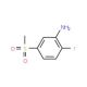 2-Fluoro-5-(methylsulfonyl)aniline (CAS 387358-51-2) - chemical structure image